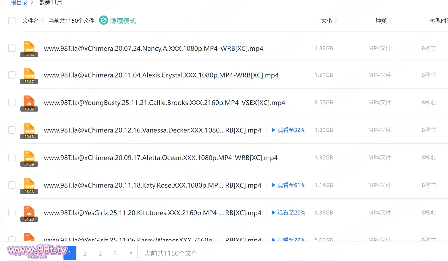 【磁力丨整理】月头消配额啦。手动排重欧美磁力站xxxclub的11月全集【10T/3980V/3984配额】